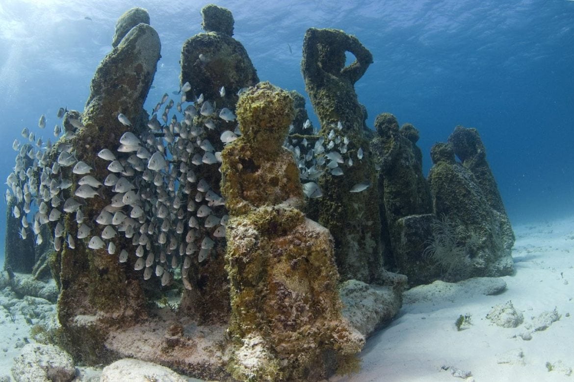 Diving the MUSA Cancun Underwater Museum