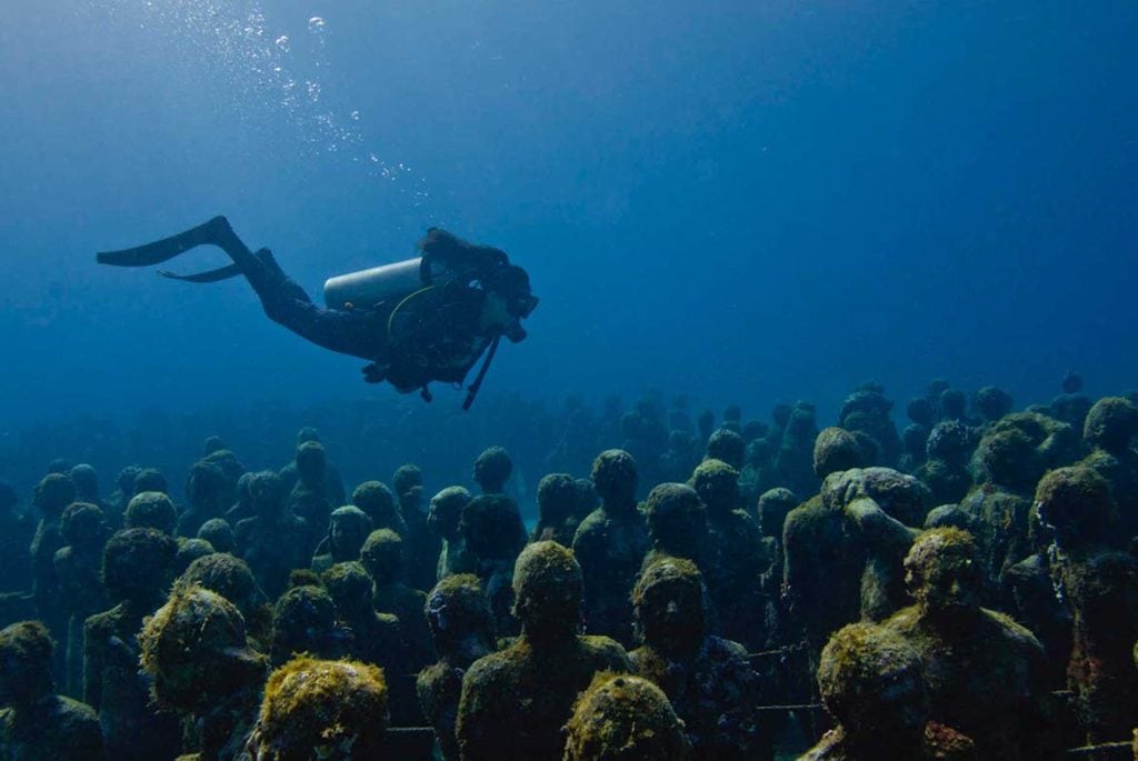 scuba diving musa cancun