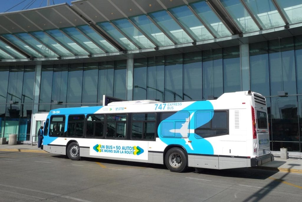 montreal airport to quebec city bus