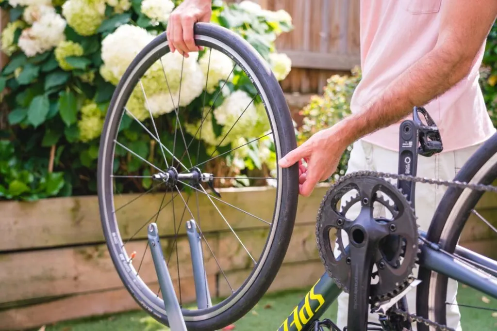 Changing rear tyre on best sale road bike