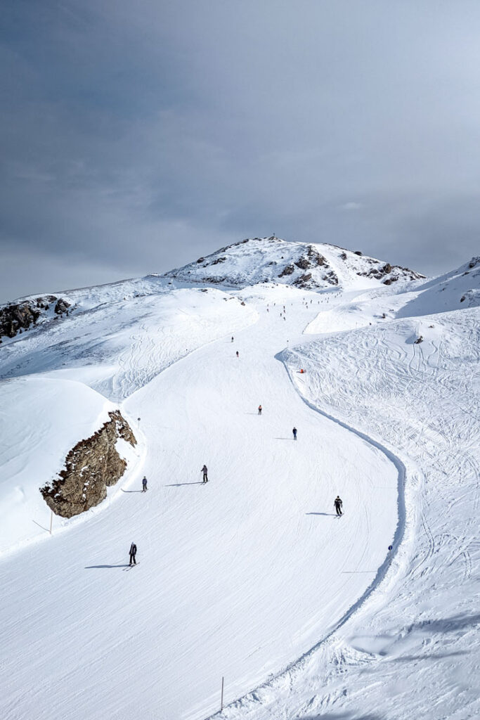 ski runs in hochzillertal